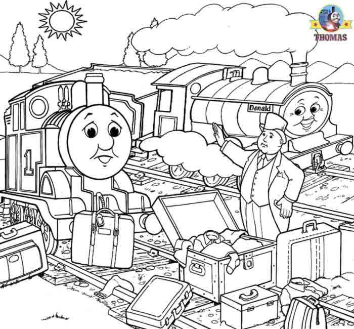 thomas the train happy birthday coloring pages christmats carrol ...