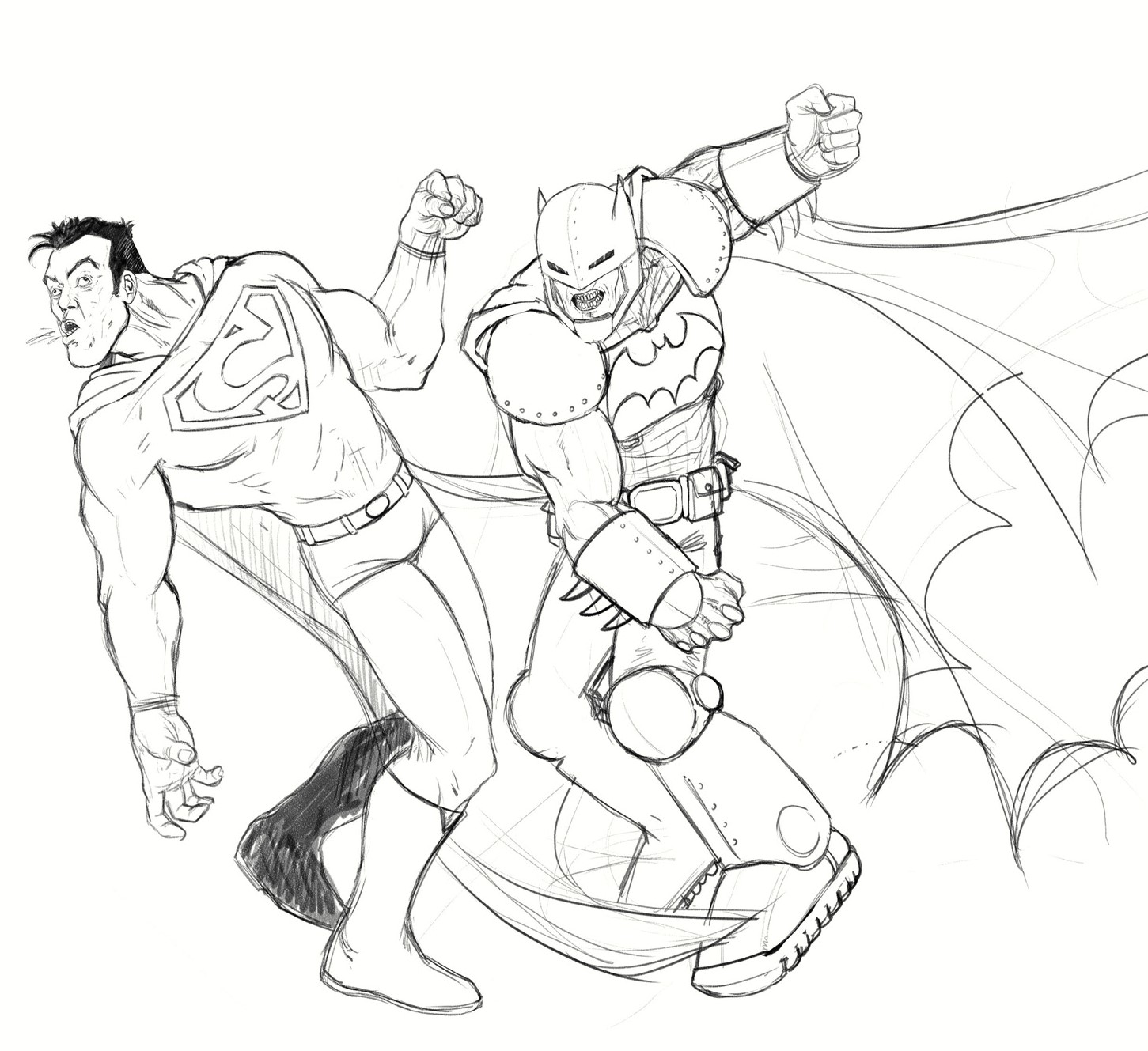 DC Comics Batman VS Superman Coloring Pages Coloring Pages Dc comics batman vs superman coloring pages coloring pages
