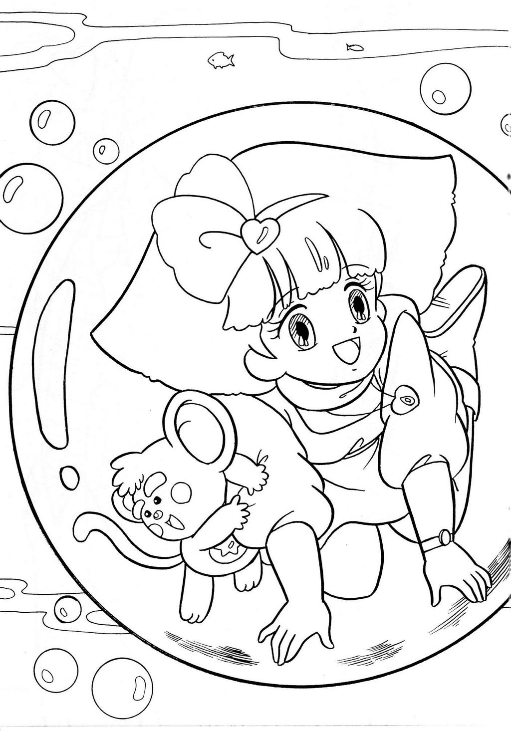 Minky Momo Printable Coloring Pages for Girls.